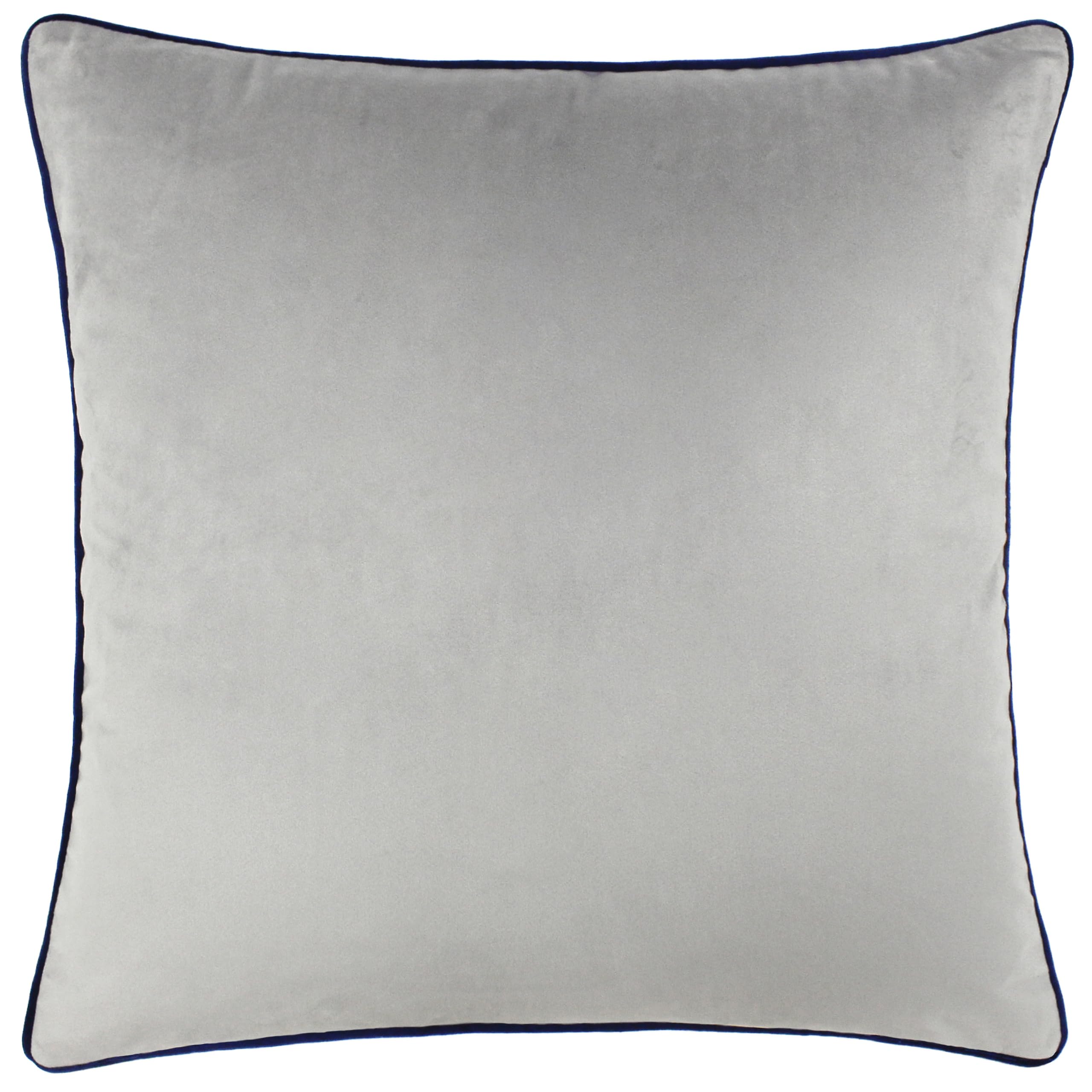 Furn Meridian Velvet Cushion 45 cm x 45 cm Silver