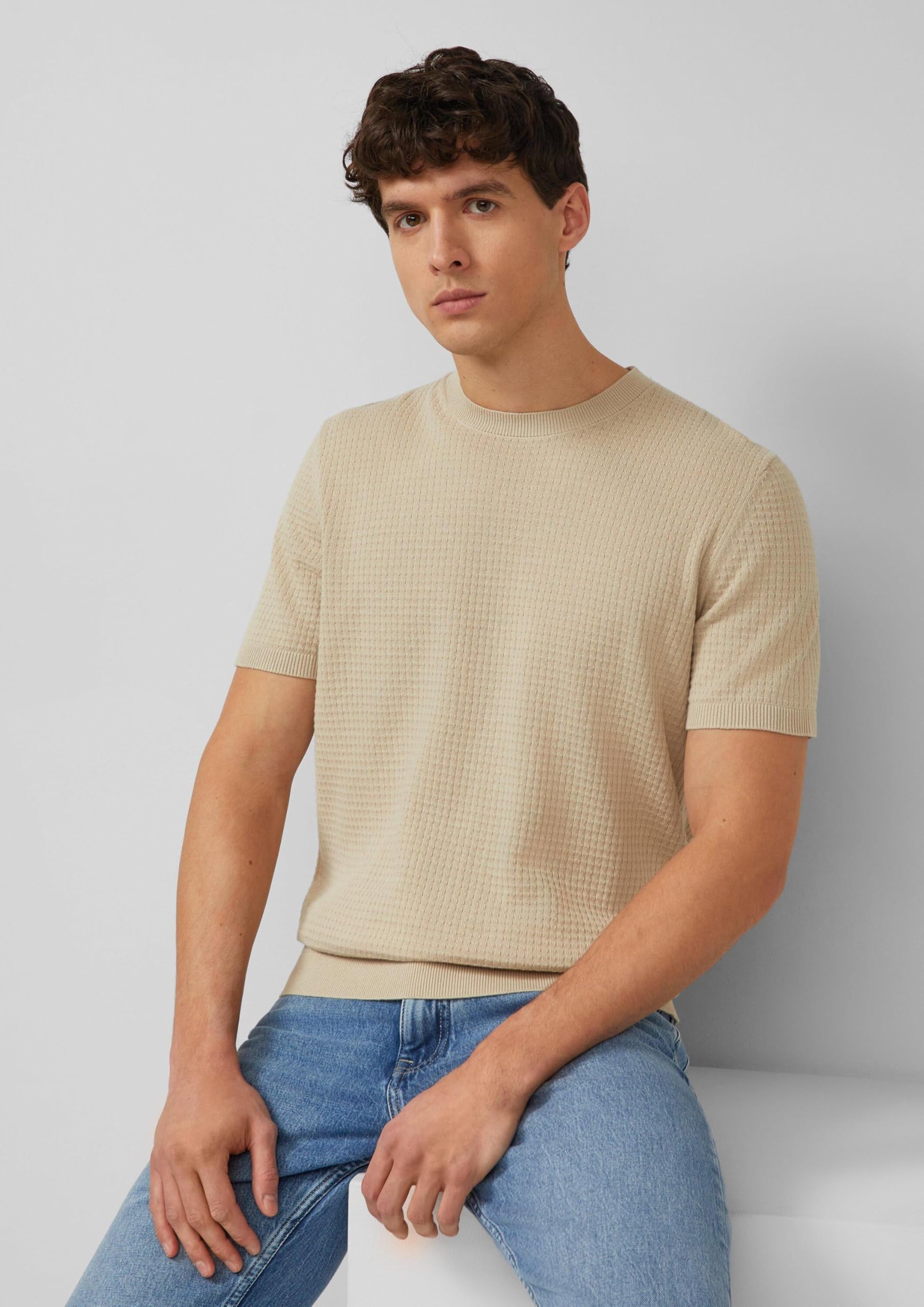 s.Oliver Herren 2175904 Pullover Kurzarm
