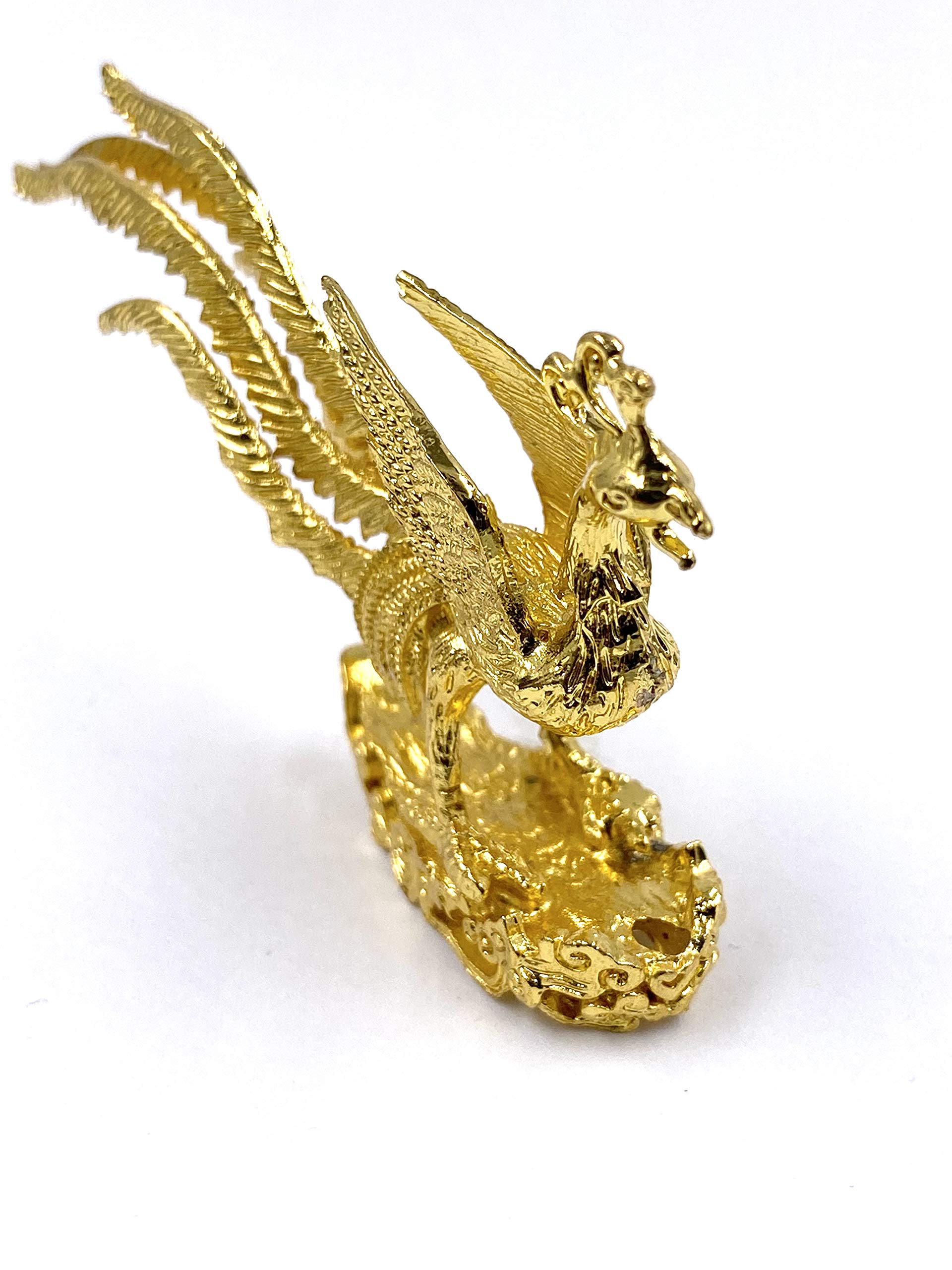 Amazon.co.jp: 金色 鳳凰 線香立て 線香立 置物 金属製 置物でもOK