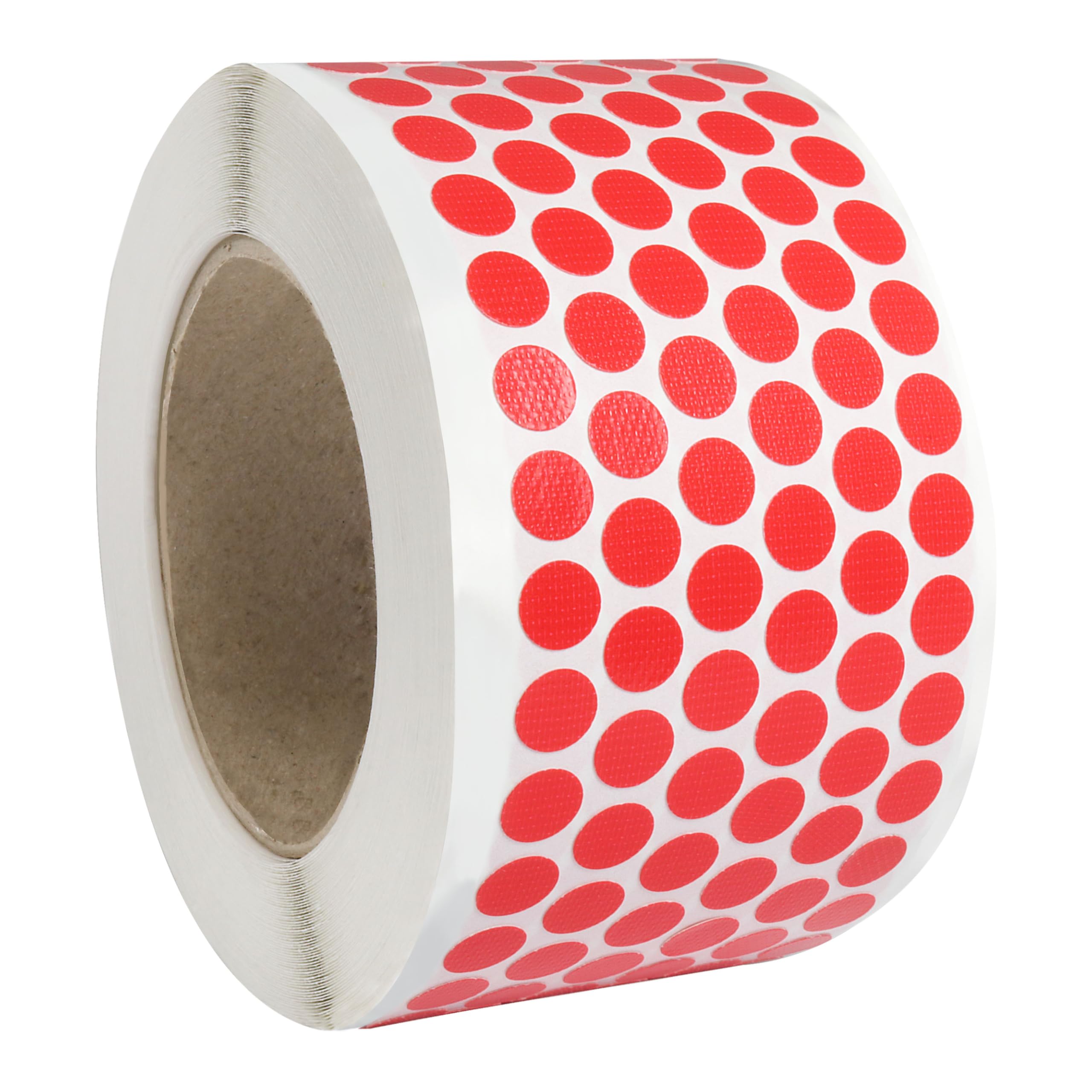KLEBESHOP24 Kleine Markierungspunkte aus Gewebe, rot, 10 mm, 10.000 Stück