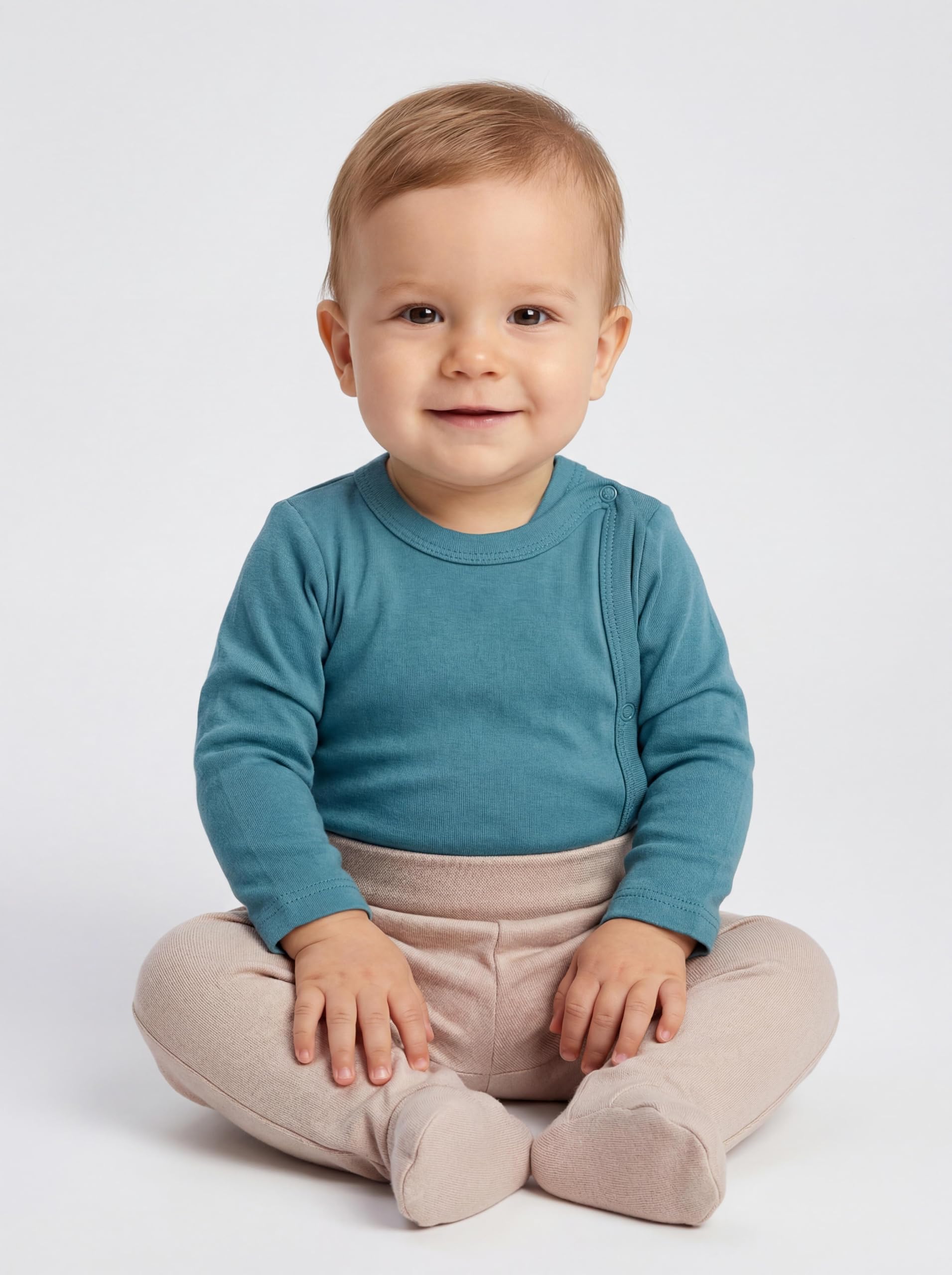 TupTam Baby Body Langarm – Wickelbody Langarm für Jungen & Mädchen, 5er Pack, 100% Baumwolle, OEKO-TEX
