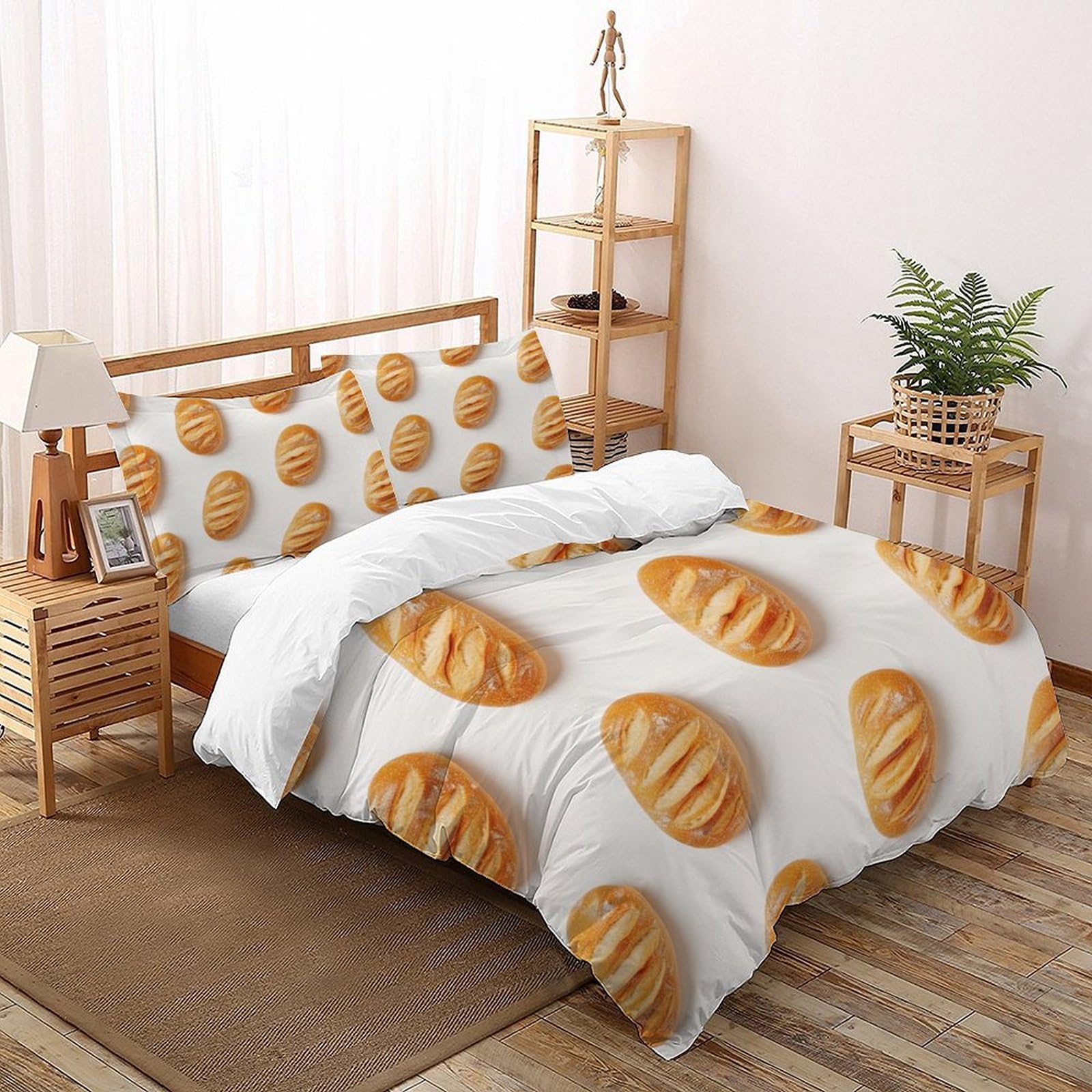 Housse de couette microfibre 200x200 anti-plis pour un lit double toujours net