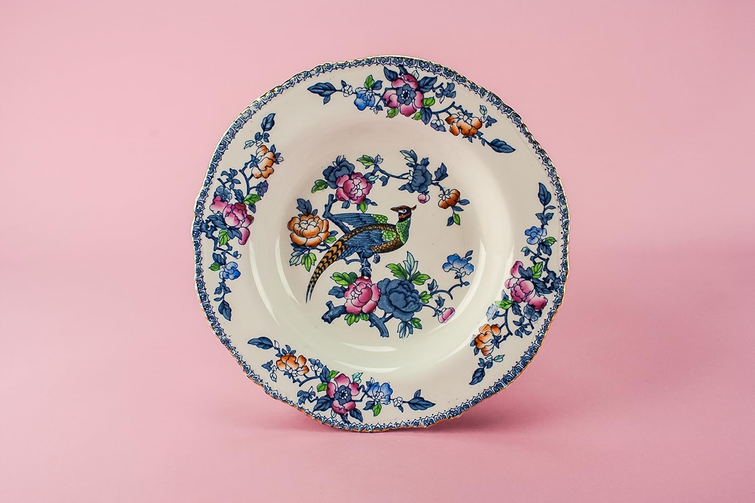 3 Victorian Blue And White BOWLS Wood Sons Mayfair Dinner