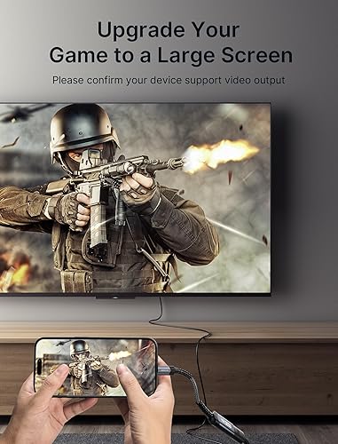 Miniatura 4 de JSAUX Adaptador USB C a HDMI, adaptador USB tipo C 4K a HDMI hembra compatible con Thunderbolt 3 para iPhone 15 Pro, MacBook ProAir, Surface,