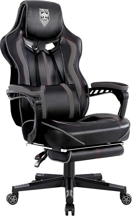 Vonesse Gaming Chair for Adults Gaming Chairs with Footrest