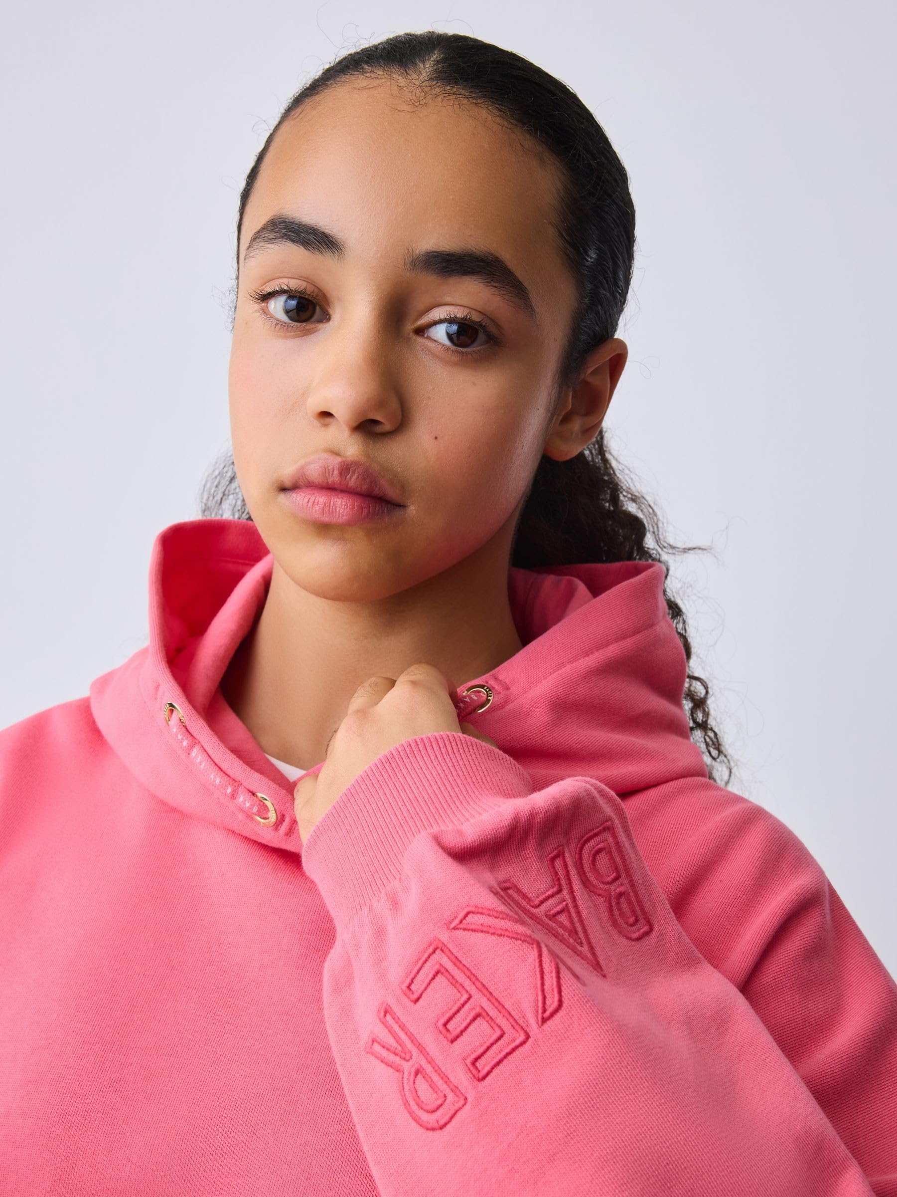 Niñas Sudadera con Capucha, Bordado y Estampado gráfico Extragrande