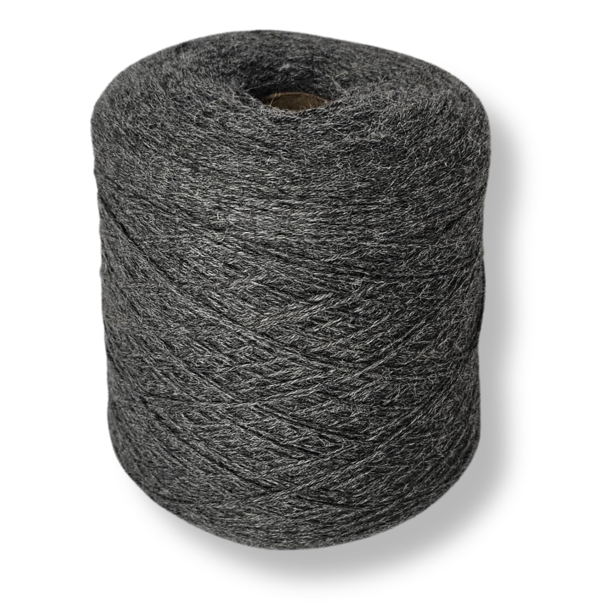100% Baby Alpaca Yarn for Knitting & Crocheting - 1 Yarn Cone of Premium Yarn DK - Lightweight, Hypoallergenic & Thermal Peru Made - Ideal for Delicate Projects (Anthracite Grey - N042)