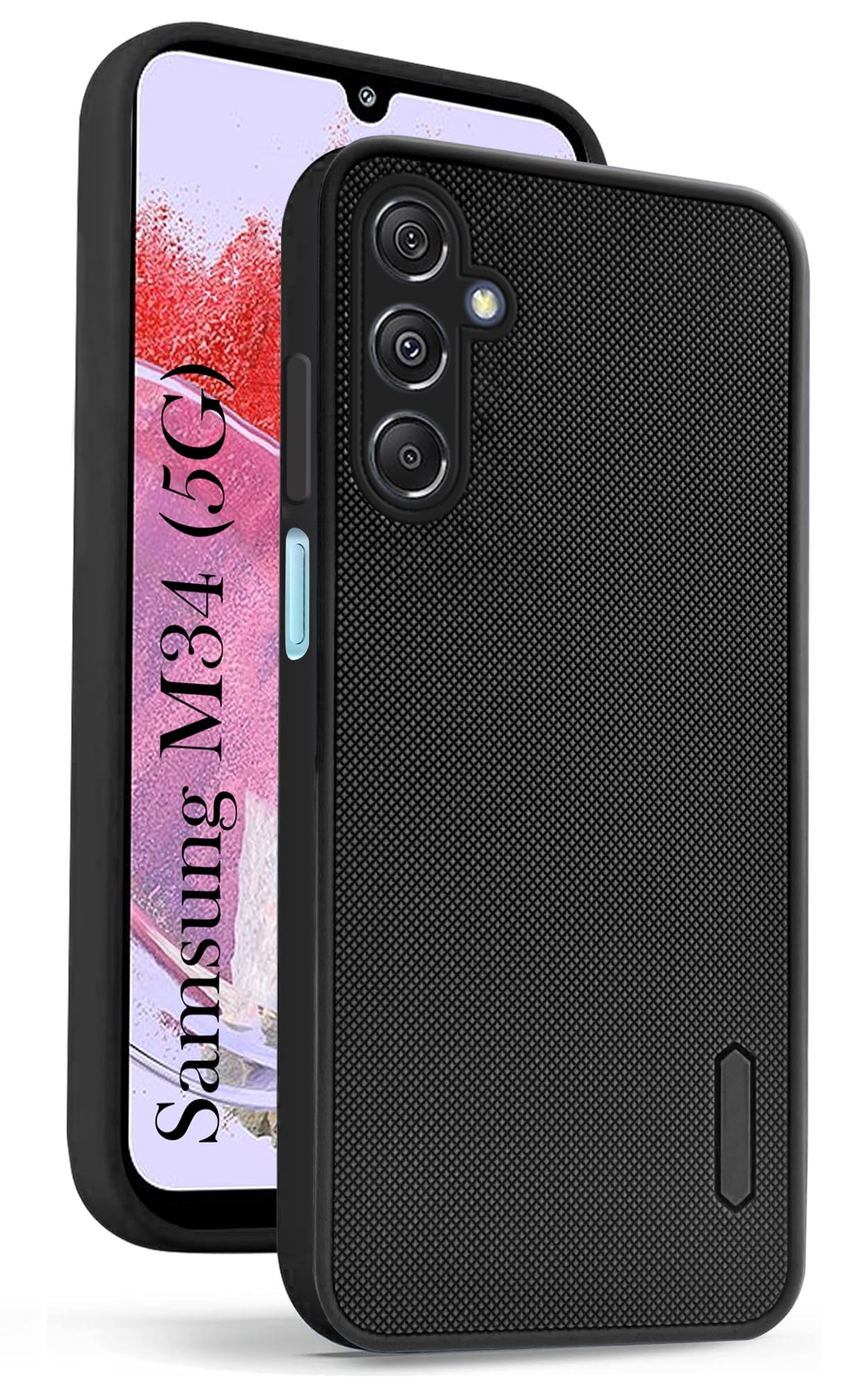 Jkobi Back Cover Case for Samsung Galaxy M34 5G (Textured Grip Design | Camera Protection | Slim and Light Weight | Soft Touch and Feel | Black) (B0CZXR8CXM) Amazon Price History, Amazon Price Tracker