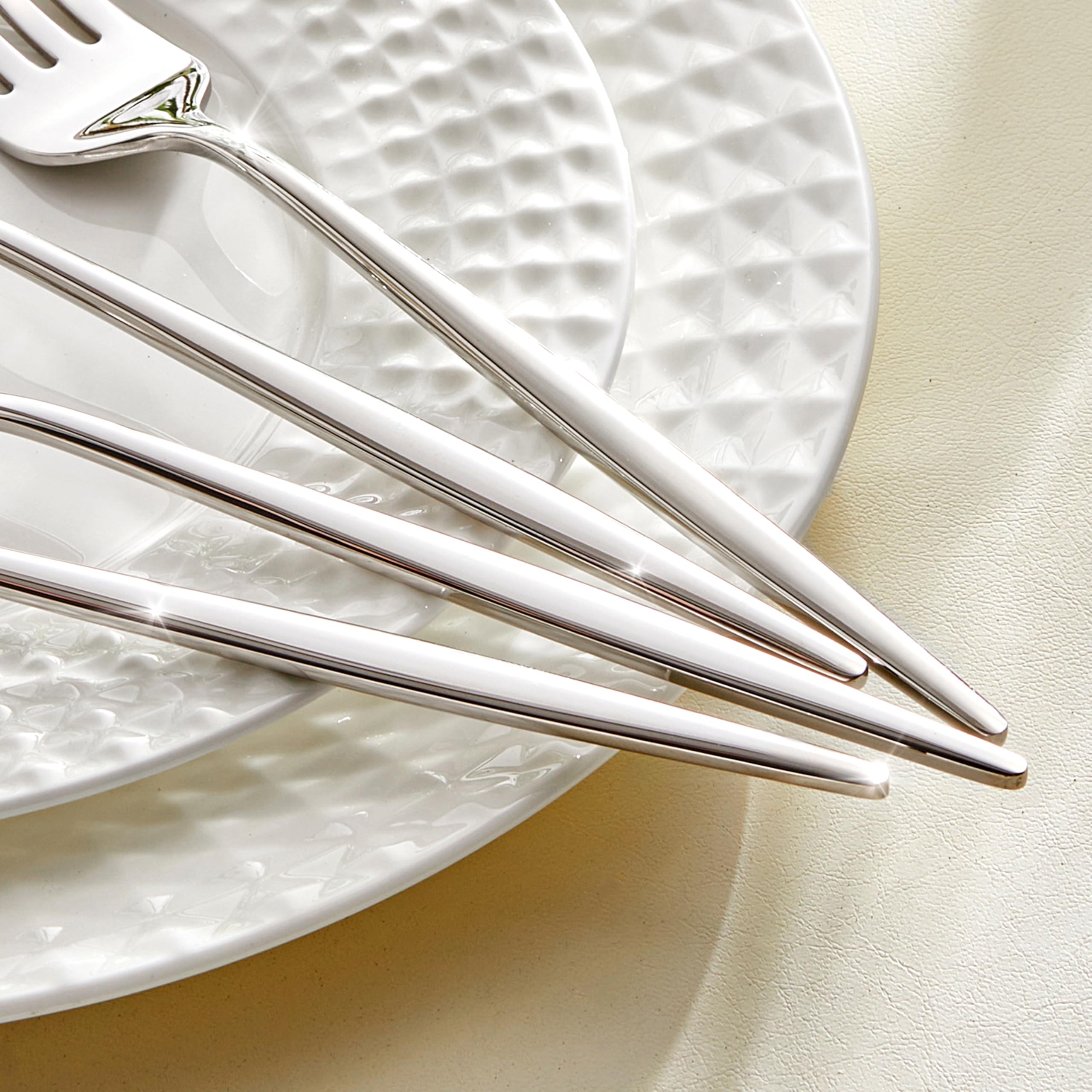 KINGSTONE 12-Piece Dinner Forks Set 8.5", Food Grade 18/10 Stainless Steel — Amazon image 5