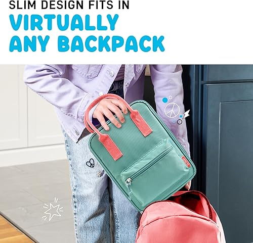 Miniatura 7 de Fit & Fresh Connor - Lonchera para niños, versátil lonchera con aislamiento térmico para escuela y campamento, bolsa de almuerzo para adultos con