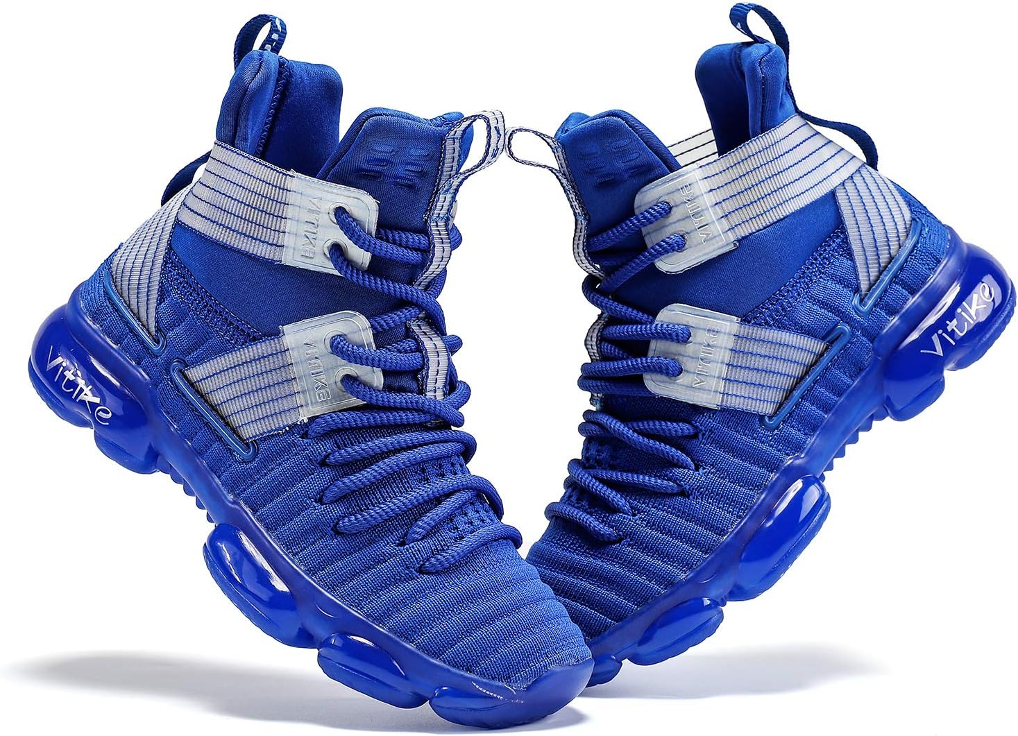 VITUOFLY Kids Basketball Shoes Boys Air Cushion Sneakers Girls Mid Top School Hoops Shoes Non-Slip Outdoor Sports Running Gym Comfortable Durable Little Kid/Big Kid - Image 7