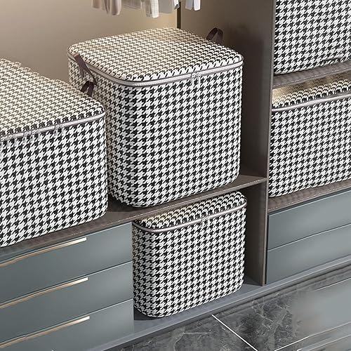 Bolsa de almacenamiento de ropa mejorada para clasificación de armario, bolsa de almacenamiento de taza de invierno para edredones, almohadas,