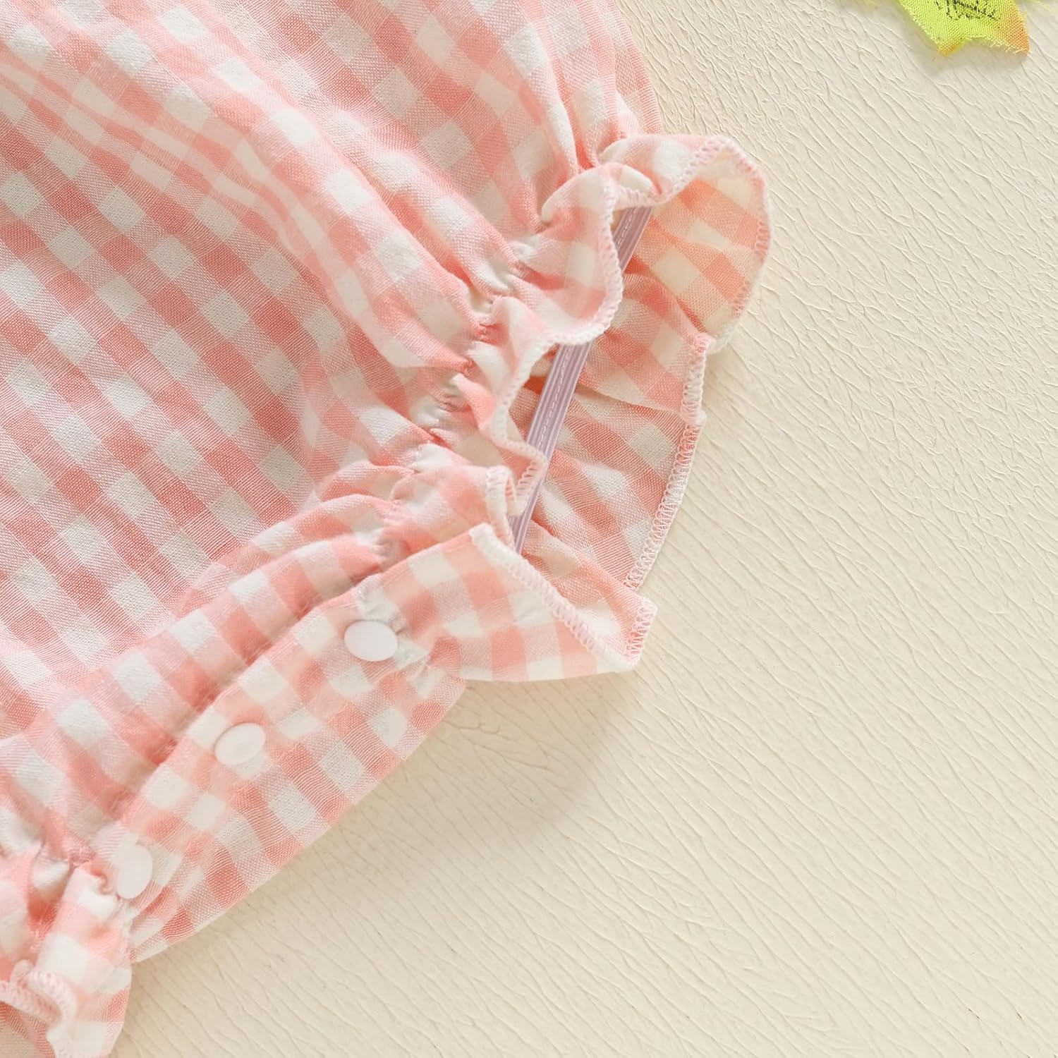 Baby Girl Halloween Outfit Newborn Pumpkin Smocked Romper Ruffle Bubble Plaid Bodysuit Infant Halloween Clothes - Image 7