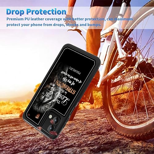 Miniatura 6 de Funda tipo cartera para Motorola Moto G Stylus 5G 2023 con tarjetero y cierre magnético, de piel, con bloqueo RFID, función atril, 3 ranuras para