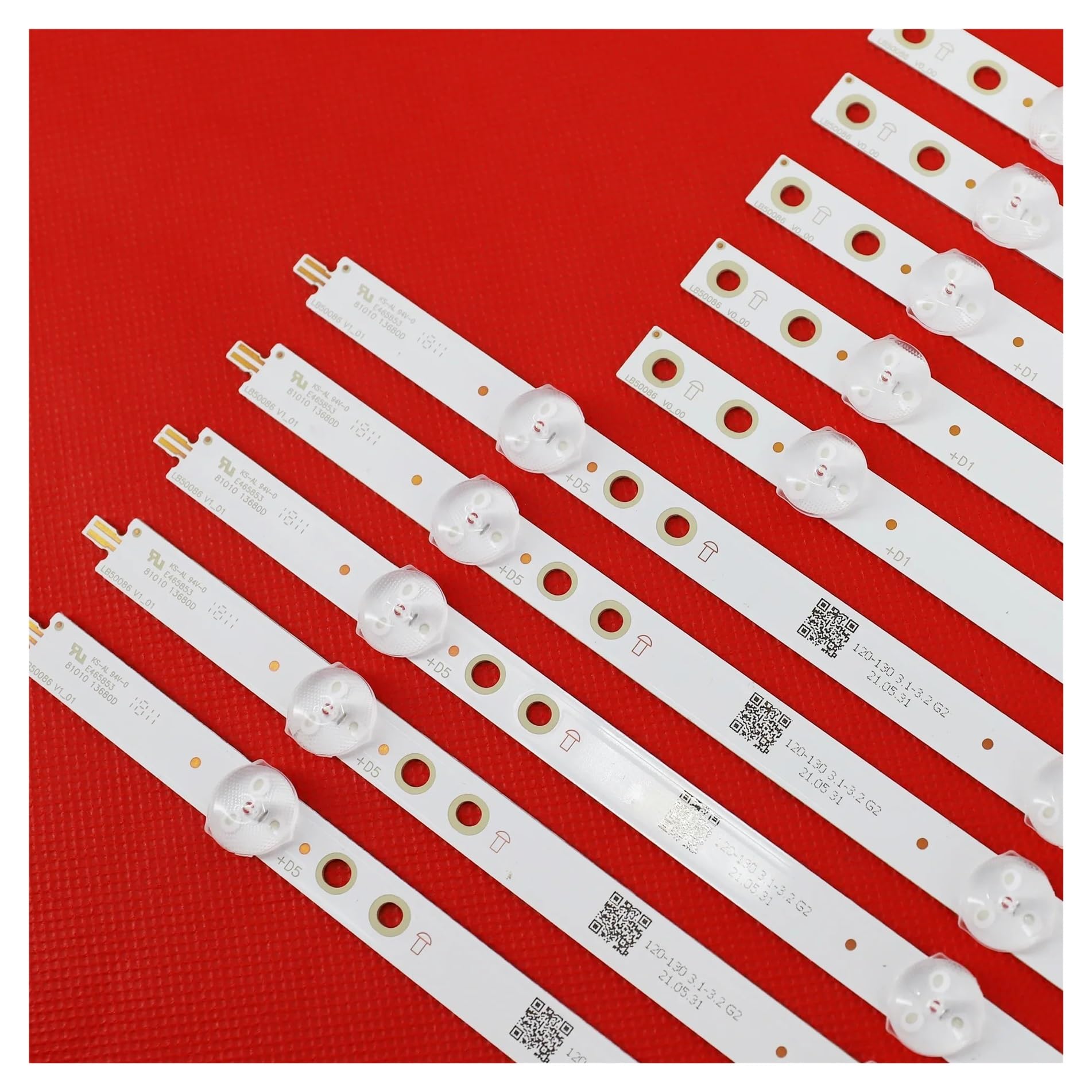 HYKPSTYJY LED Backlight Strip for 50PUS7303/12 50PUS6162/12 50PUS6262/12 50PUS6272/12 50PUS6703 50PUS6753 50PUS7383/12 50PUS6523/12(5kits-50pcs)