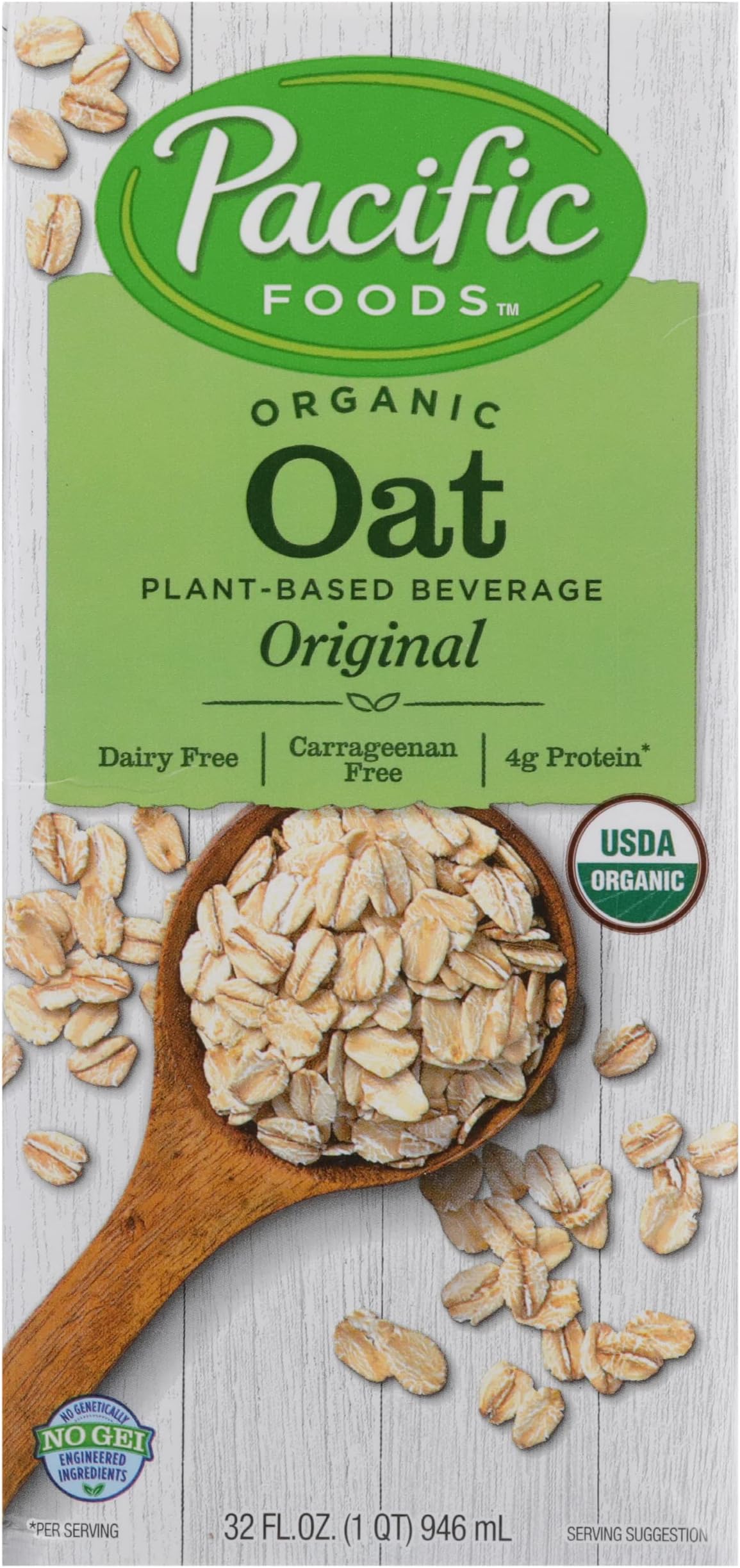 Pacific Natural Foods Organic Natural Oatmeal Beverage - Original - 32 Fl oz
