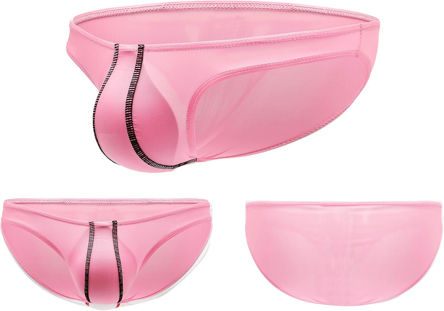 Men's Ice Silk Bikini Briefs Low Rise Soft Breathable Underwear - Image 7