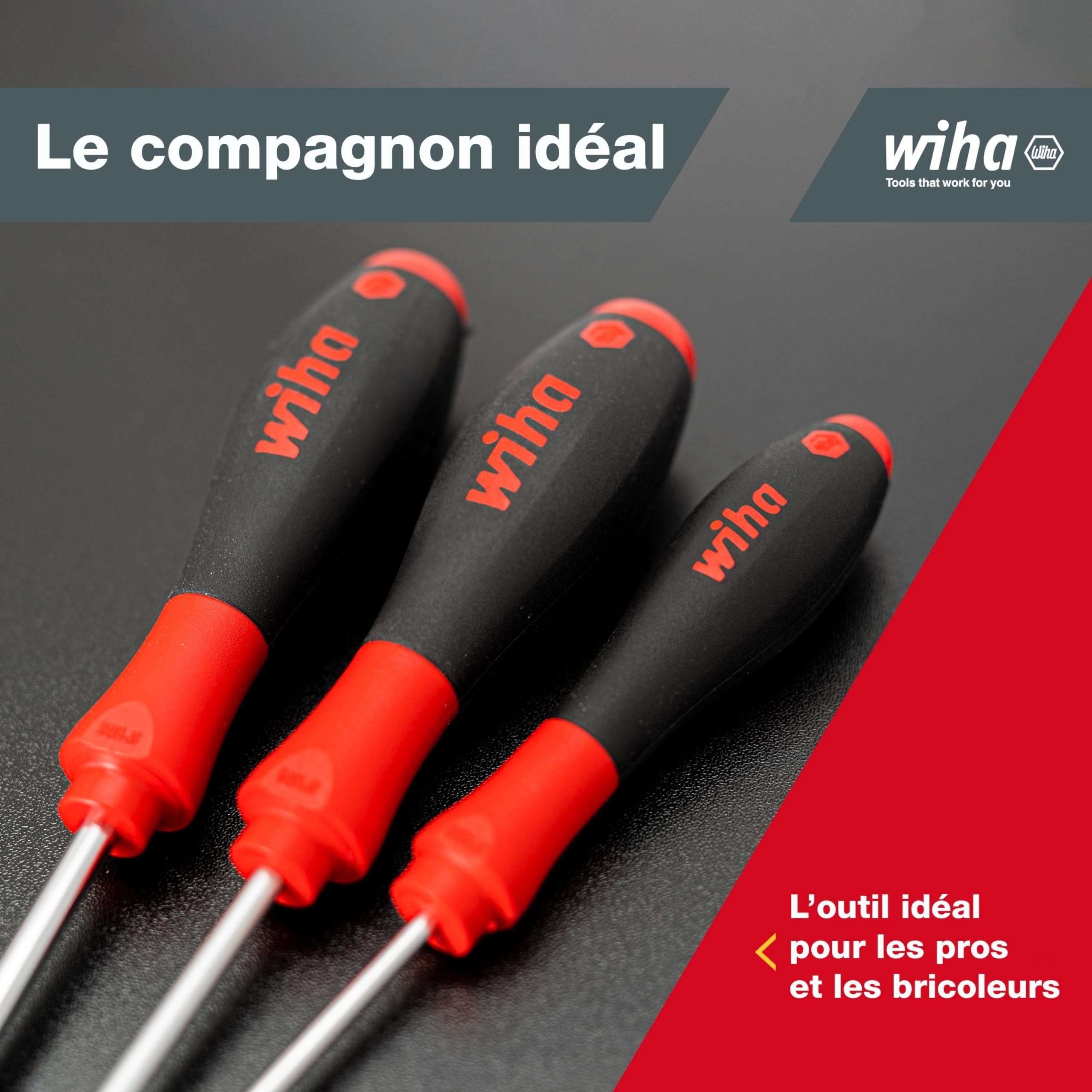 Wiha Juego de destornilladores SoftFinish 302HK12 Noir