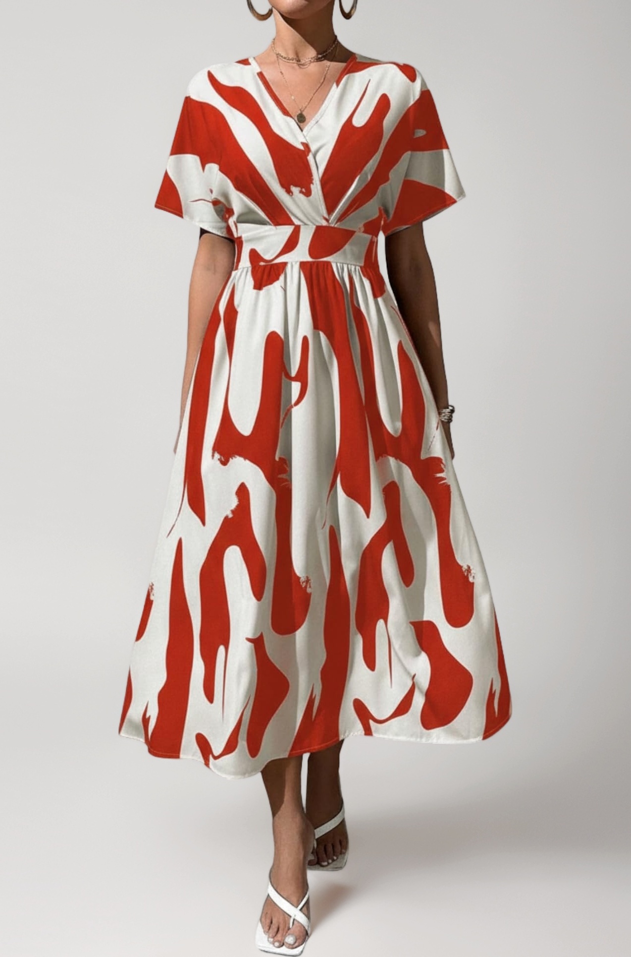 Printed Maxi Dress for Women | Trendy Long One Piece Summer Outfit | Lightweight Flared Dress for Casual & Holiday Wear