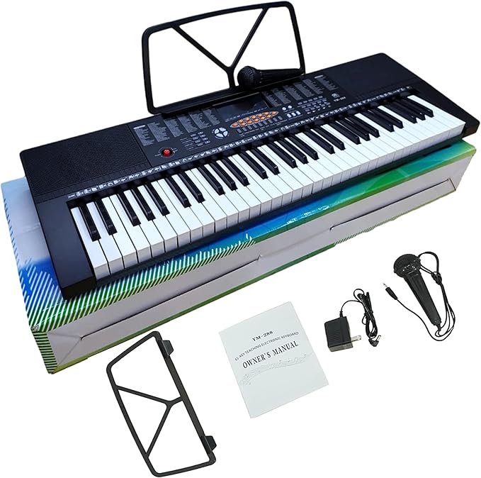 yongmei 61Key Electronic Keyboard Piano (YM288 Black) Buy Online at