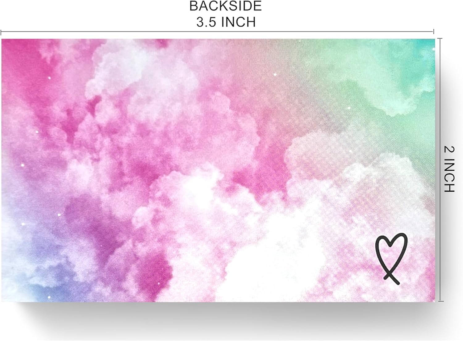 RXBC2011 Thank you cards cloud design for business packaging appreciation notes pack of 100 - Image 6