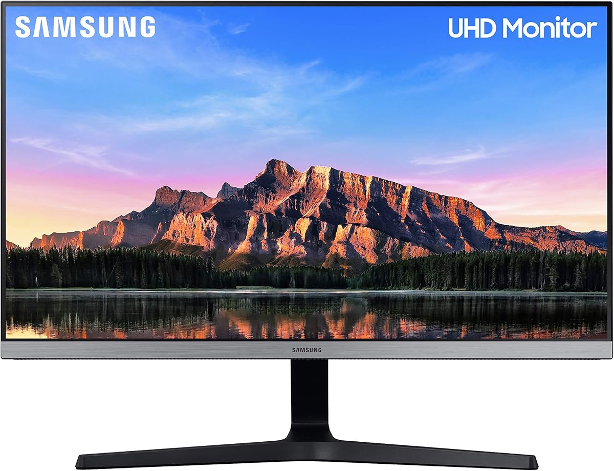 28 inch (70.8 cm) 4K UHD Monitor with Bezel Less Design and IPS Display Panel (Dark Blue Gray) - LU28R550UQWXXL
