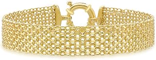 CARISSIMA Damen 9 Karat 375er Gelbgold Bismark Armband 19cm