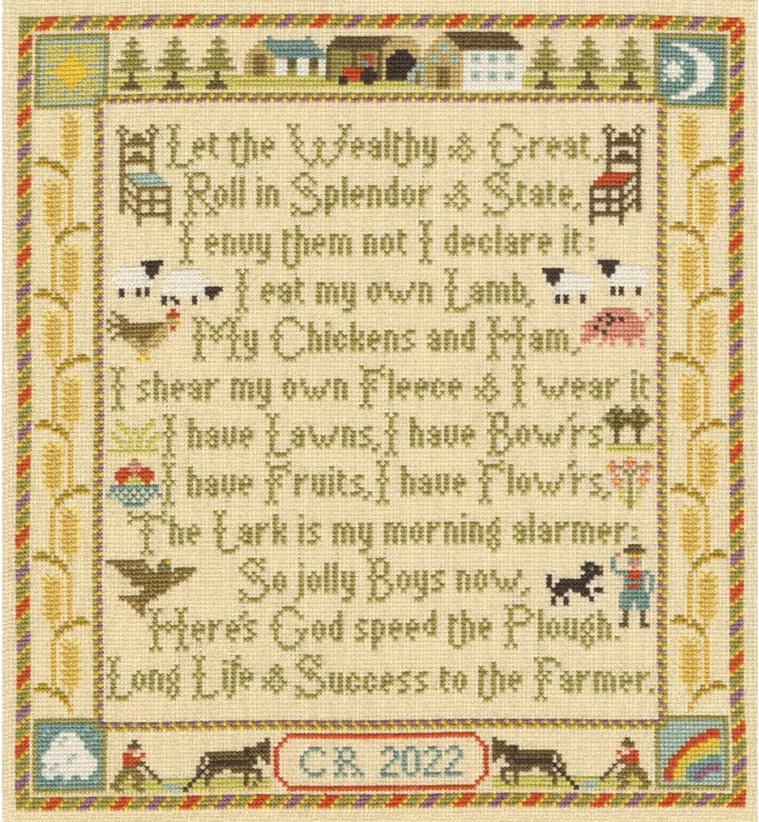 Bothy Threads Counted Cross Stitch kit The Farmers Prayer, XS19, 27x30cm, DIY