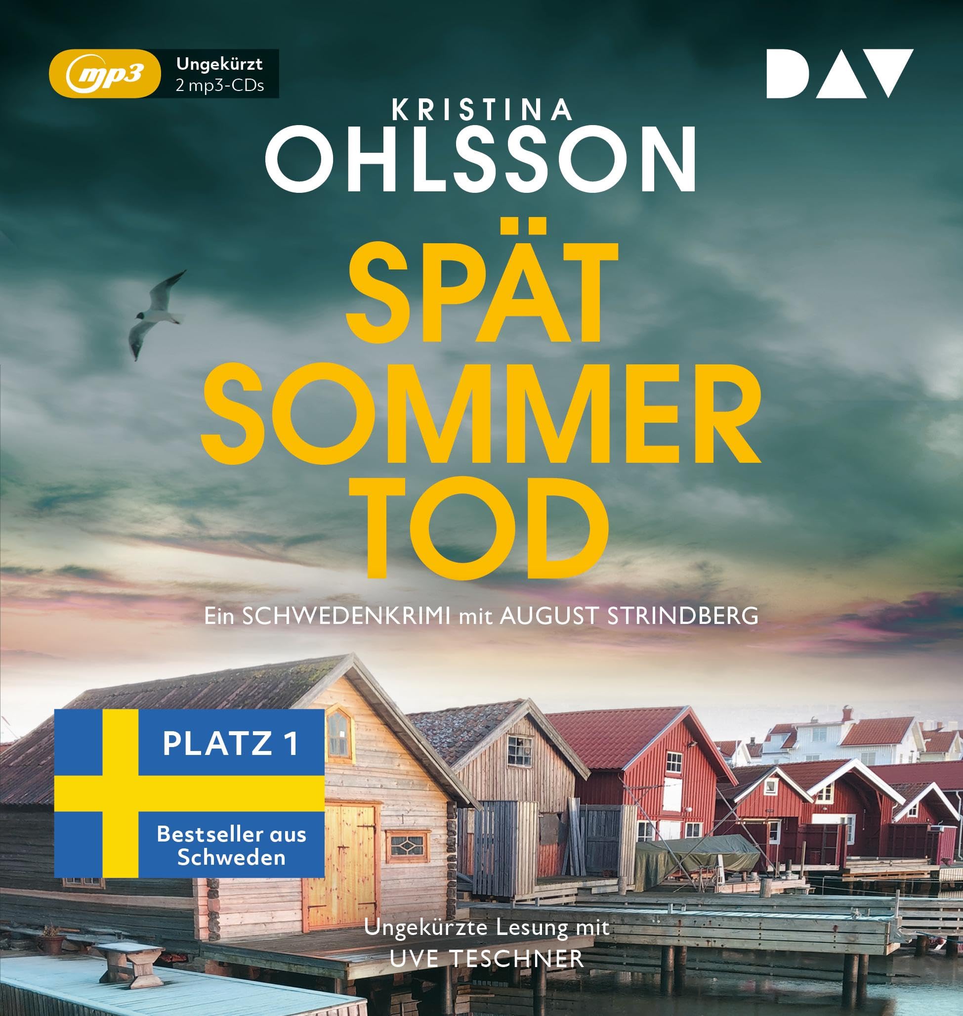 Spätsommertod. Ein Schwedenkrimi mit August Strindberg: Ungekürzte Lesung mit Uve Teschner (2 mp3-CDs) (August-Strindberg-Reihe)