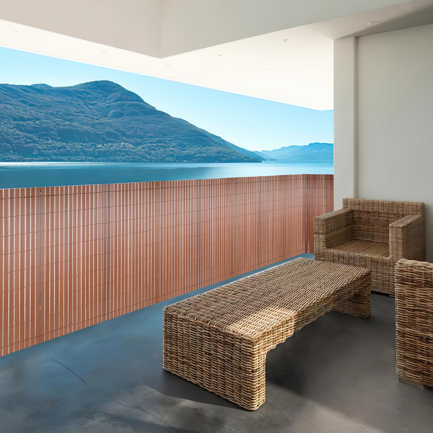 Brise-vue Pour Balcon - Anthracite - 600 X 120 Cm - En PVC - Résistant