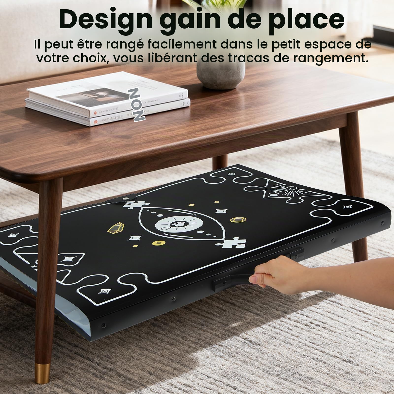 Classeur Puzzle pour 1000 pièces - Dossier Protecteur avec 26 Poches Transparentes, Organiseur de Rangement Anti-Poussière pour Casse-tête et Passionnés
