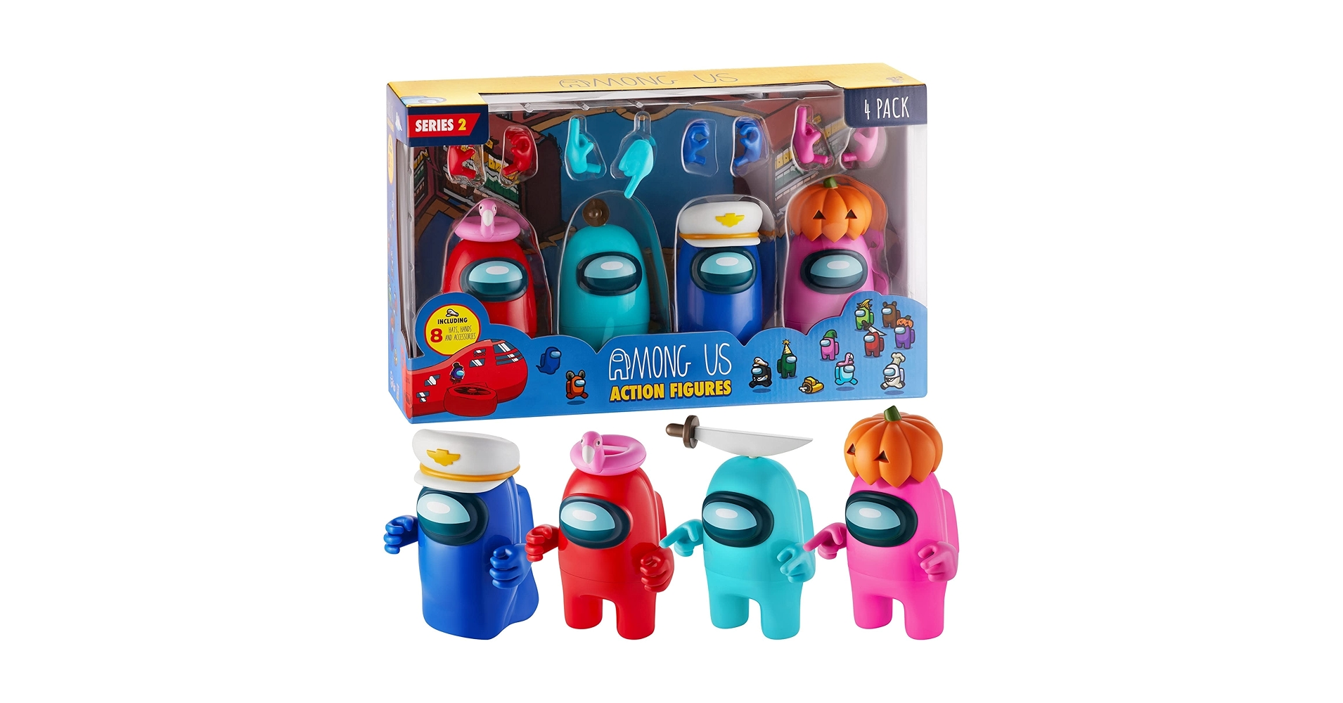 Among Us クルーメイトフィギュア 4パック Amazon.com: P.M.I. Among Us Action Figures | All Four 4.5