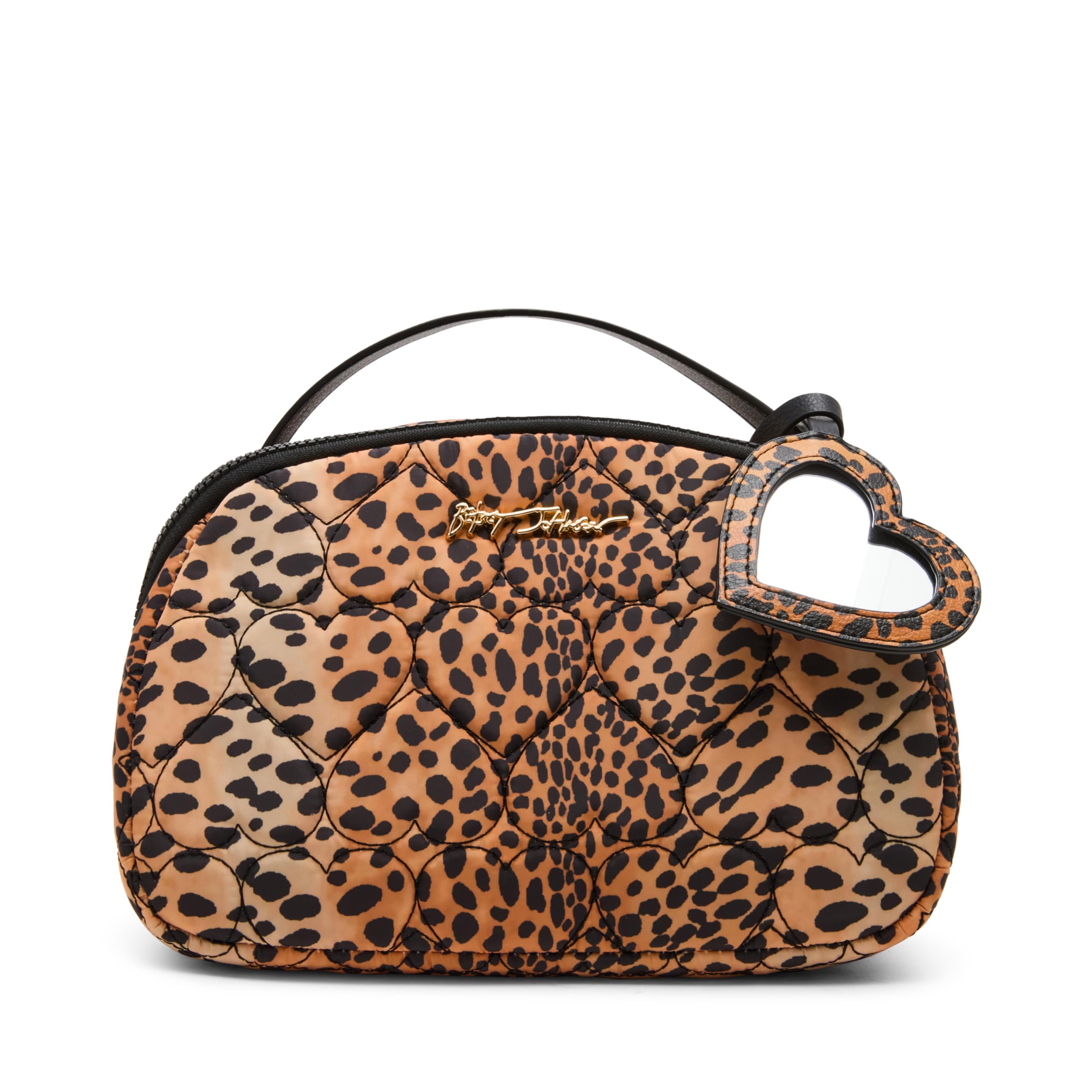 Betsey Johnson Loaf Cosmetic Case with Mirror