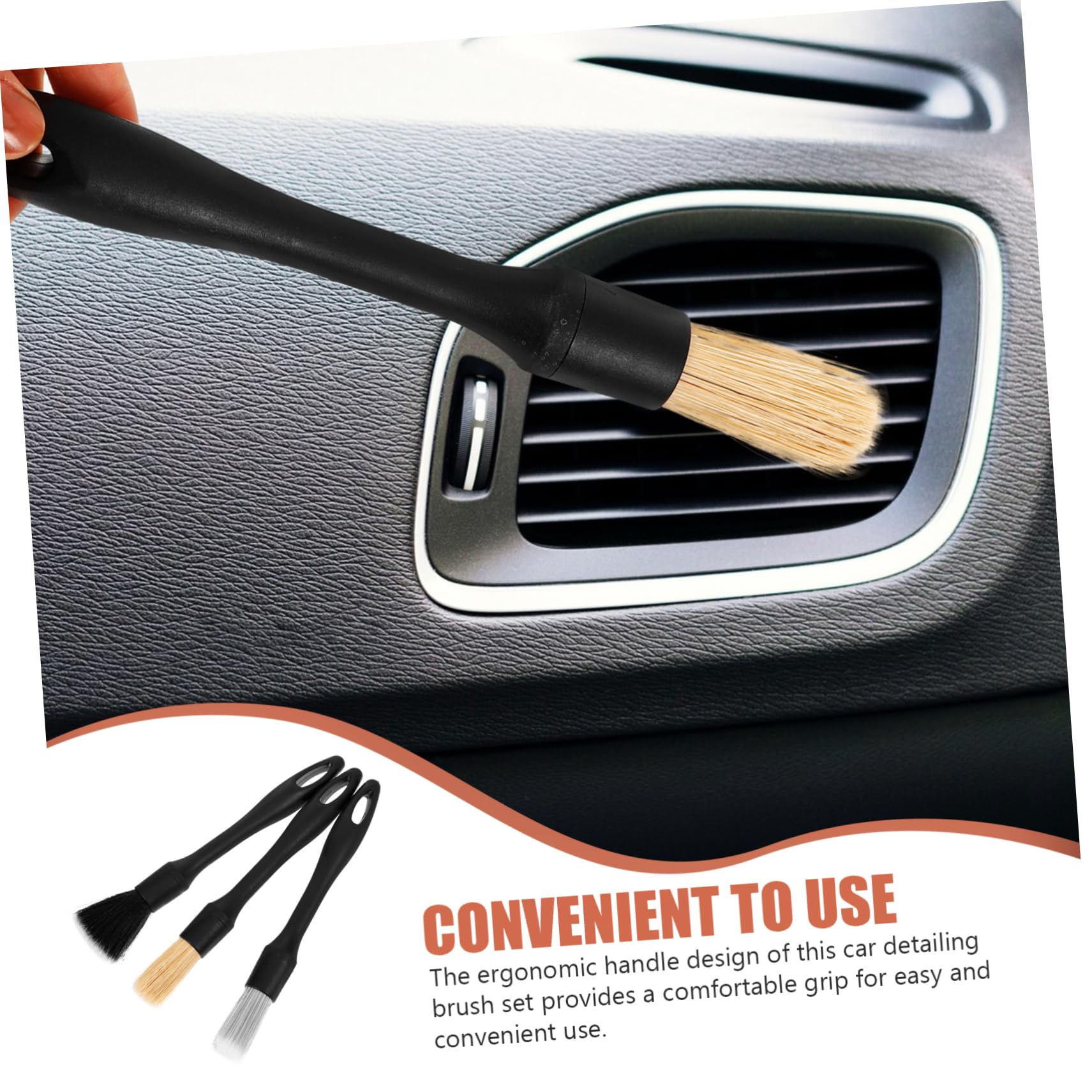 OUNONA 15 Pièces Outil de Nettoyage de Voiture kit de détails Fournitures de détail kit d'esthétique Automobile intérieur kit de décoration d'intérieur de Voiture détails de Voiture Abdos