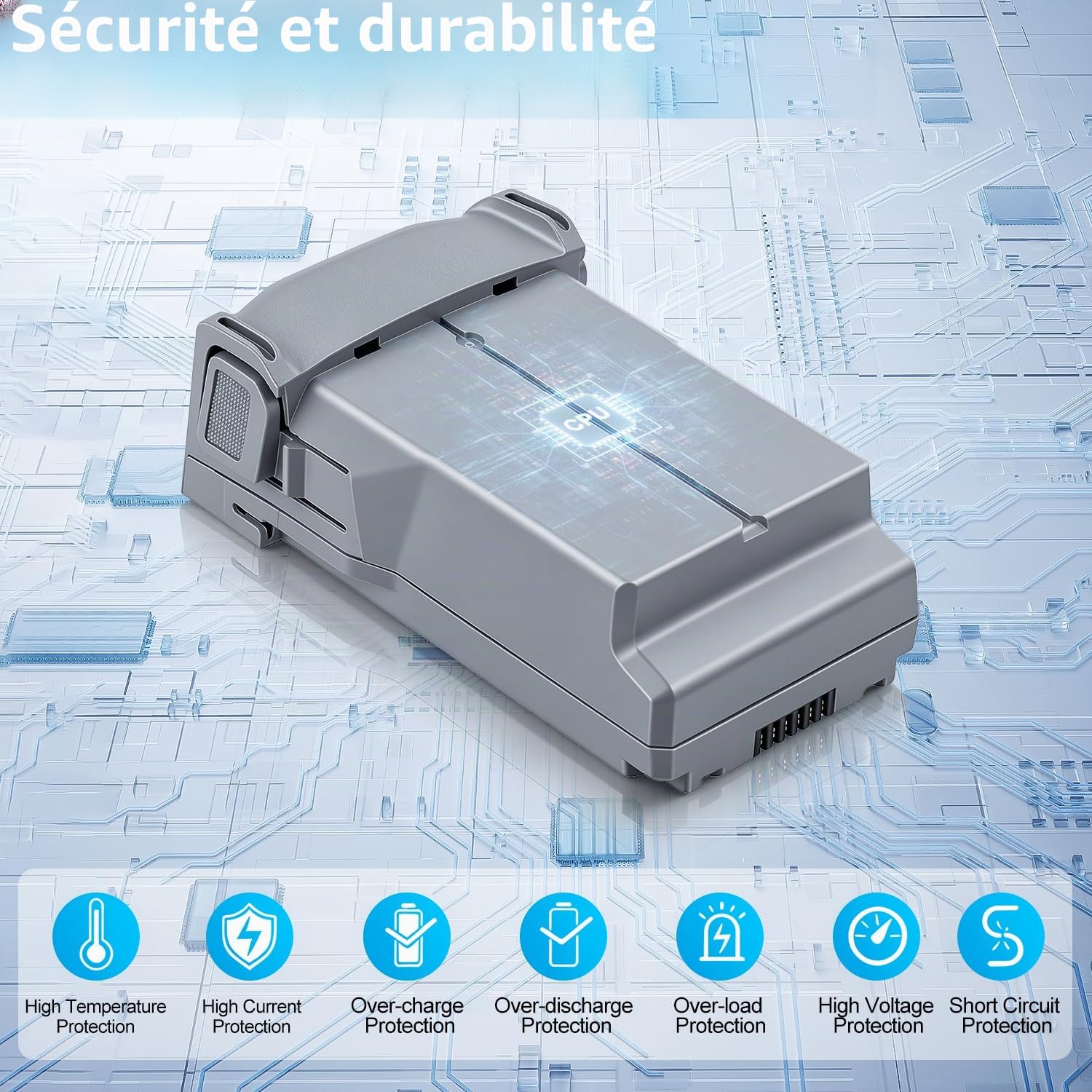 COOLSHOW Vol Intelligent Mini 5 Pro/4 Pro/Mini3 Série Batterie 1 Paquet 5000 mAh offrant 52 Minutes de Temps de Vol Maximum Compatible avec DJI Mini 5 Pro/Mini 4/3/3 Pro Plus