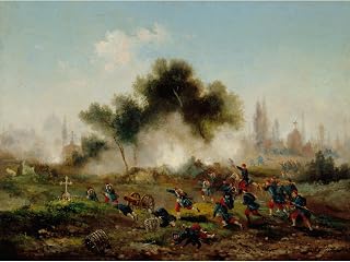 ArtDirect Assault on a cemetery by regular troops, May 1871 (1871) Unframed Art Print Giclee Poster by Gustave Boulanger - Ready for Framing with Customization Sizes 10x7, 14x10, 20x15, 32x24, 48x36 and 60x45 inches