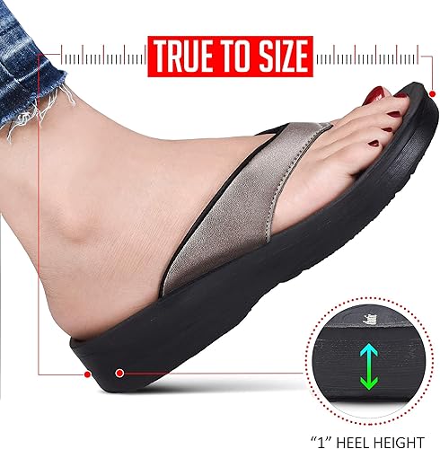 Miniatura 9 de AEROTHOTIC Women's Comfortable Arch Support Summer Orthotic Flip Flops Sandals