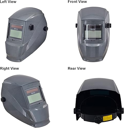 Miniatura 2 de Casco de soldadura de oscurecimiento automático, amplio rango de cobertura 45-99-13, diseñado para TIG MIGMAG MMA molienda de plasma, energía dual