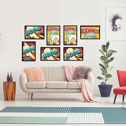 Miniatura 7 de Ireer Paquete de 24 marcos de cómics para cómics de pared para colocar en la mesa, con protección UV, se adapta a cómics actuales de hasta 8 x 12
