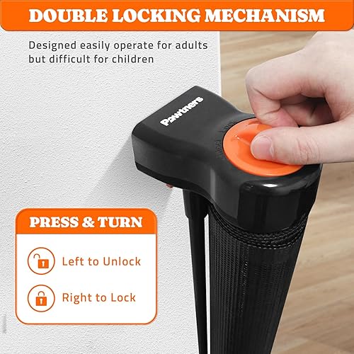 Miniatura 7 de Pawtners Puertas retráctiles extra anchas para bebés, 41 pulgadas de alto que se extienden hasta 71 pulgadas de ancho, puerta para perros de