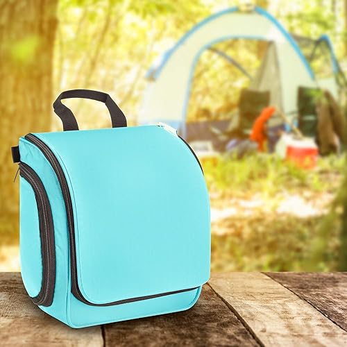 Miniatura 8 de Bolsa de viaje de primera calidad para productos de aseo personal, para hombres y mujeres, con compartimentos ampliables para cosméticos, brochas de