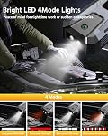 Démarreur de saut de voiture portable 3000A 12V Démarreur de voiture 6L Gaz 3L Diesel, Supersafe Lithium Jump Box avec USB Chargez rapidement, démarrez avec Boussole, Flashlight,LED Écran, Boîte de stockage