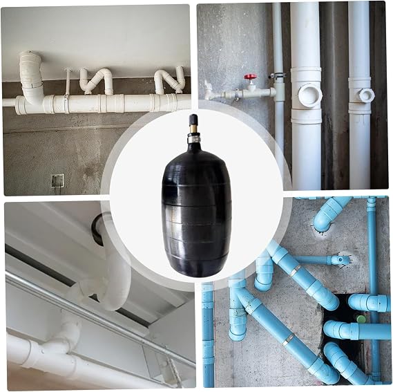 Inflatable Pipe Plug Rubber Plugs for Round Holes Rubber Plumbing Test Balloon for Sewage Pipeline Inspection, Plugs