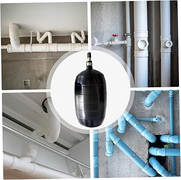 Inflatable Pipe Plug Rubber Plugs for Round Holes Rubber Plumbing Test Balloon for Sewage Pipeline Inspection, Plugs