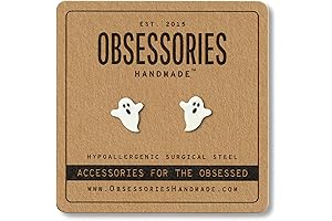 Ghost Stud Earrings: Enchanting Apparitions for Bewitching Charm