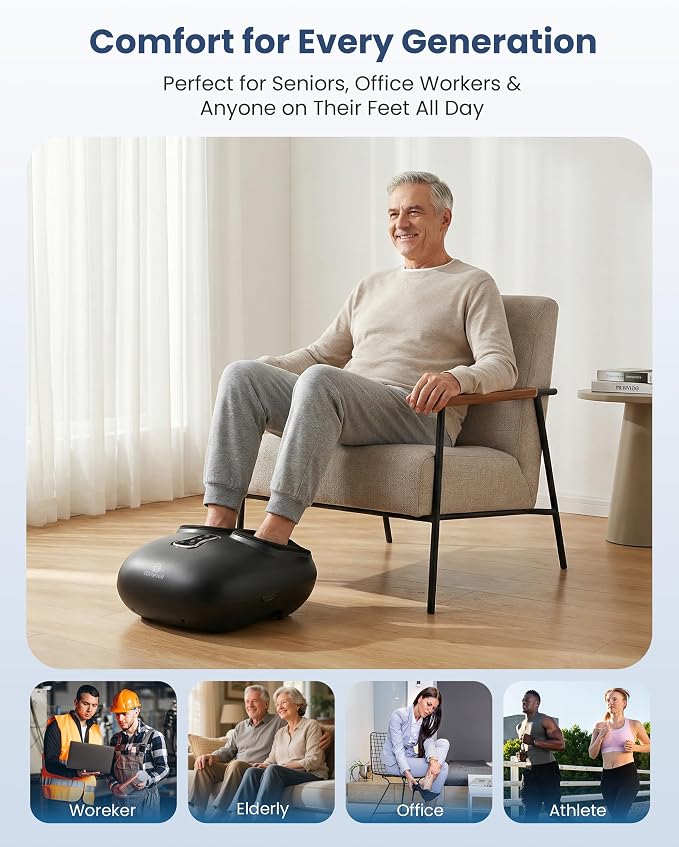 Masajeador de pies Shiatsu COMFIER con calor rápido 13 in miniatura 7