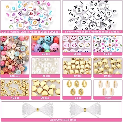 Miniatura 4 de Funtopia Más de 13000 cuentas de semillas para la fabricación de joyas, cuentas de cristal pequeñas de 120 colores para pulseras, kit de pulsera de