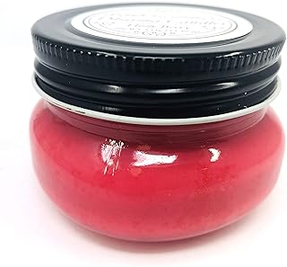 Hand Poured wickless candle, Holly berry scented 4 oz glass Jar, our own blend of pure soy wax and paraffin