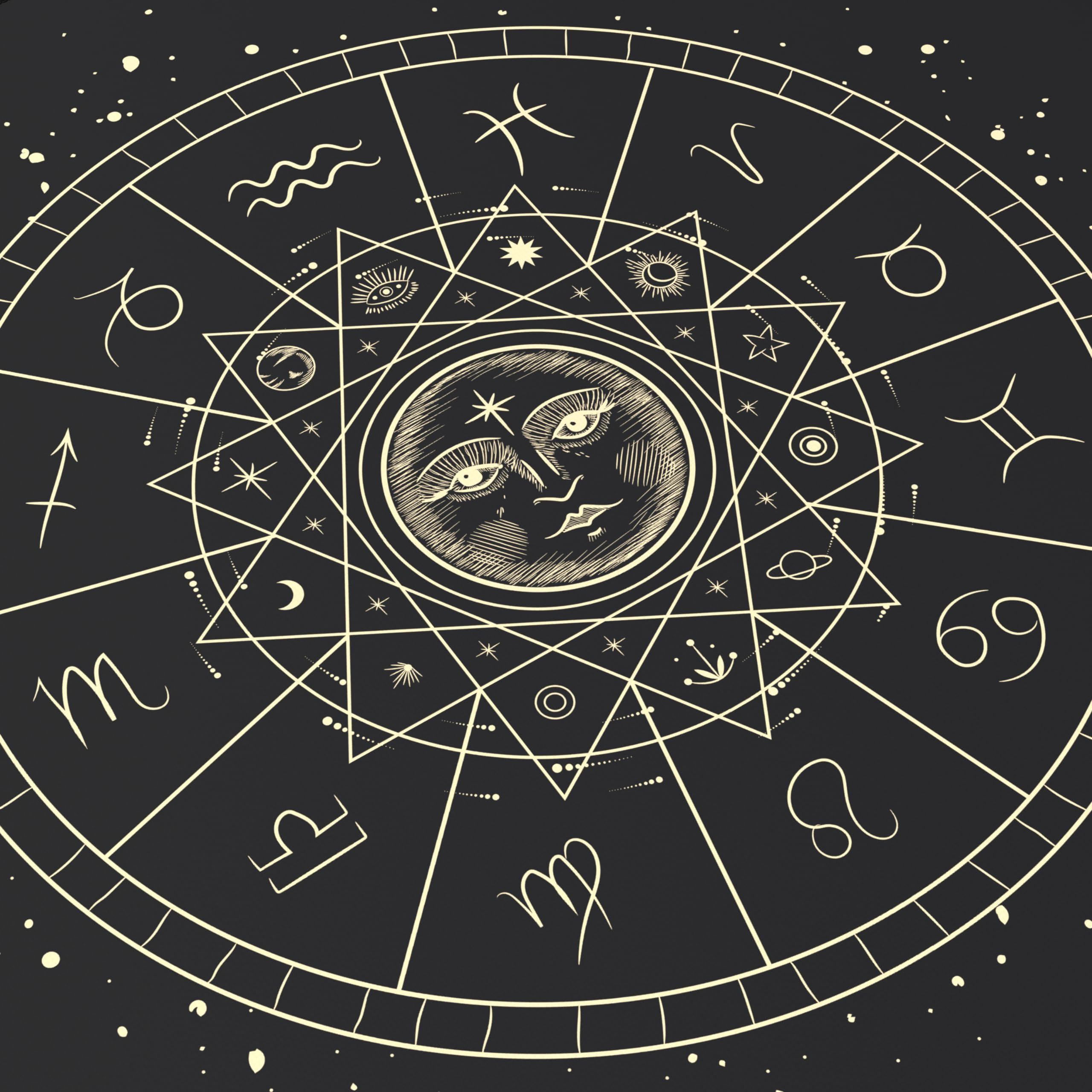 Tappetino Per Mouse Gaming XXL Titanwolf - 900x400mm, Base In Gomma Antiscivolo, Design Zodiac - Foto 9