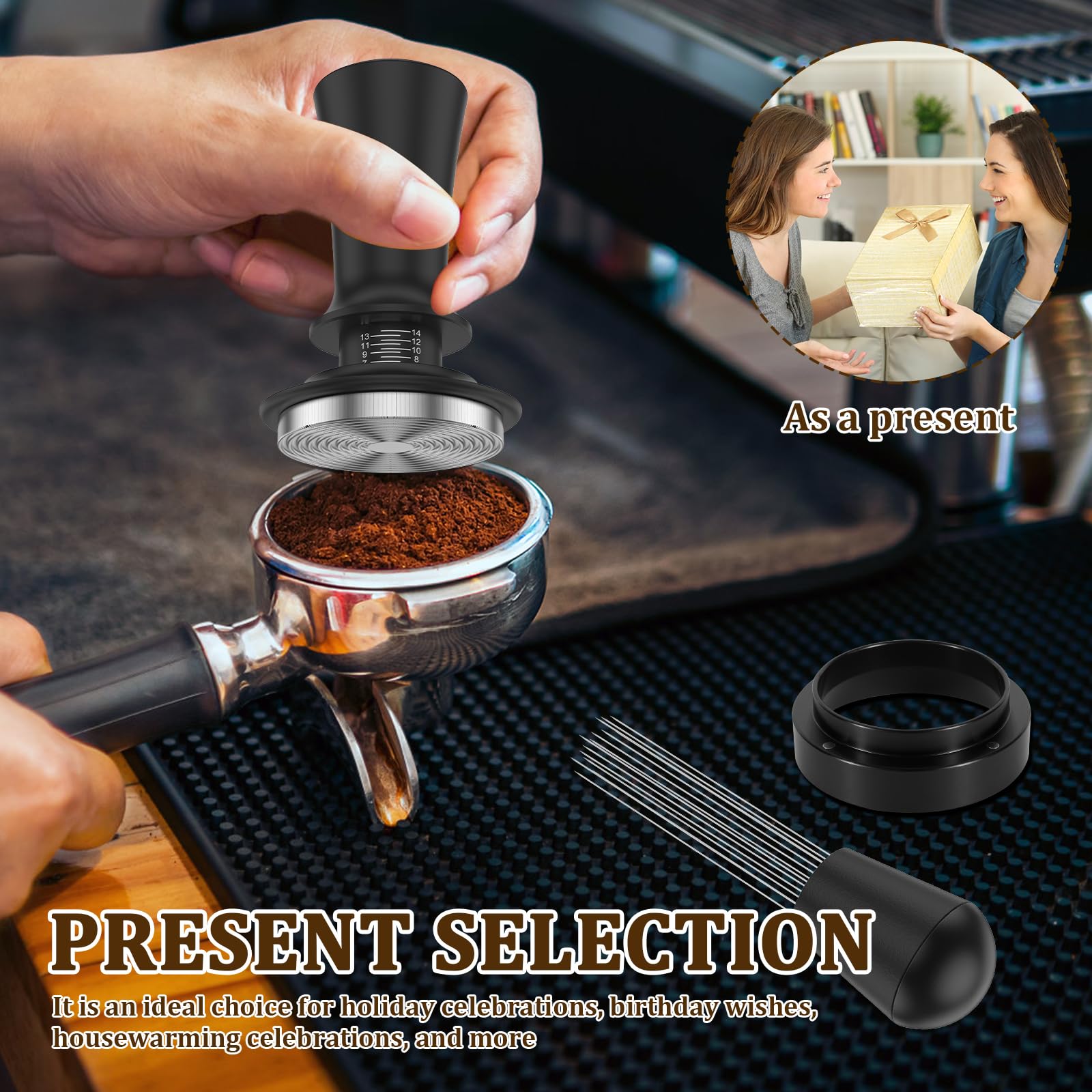 7 Stück Espresso Zubehör 51mm für Espressomaschine